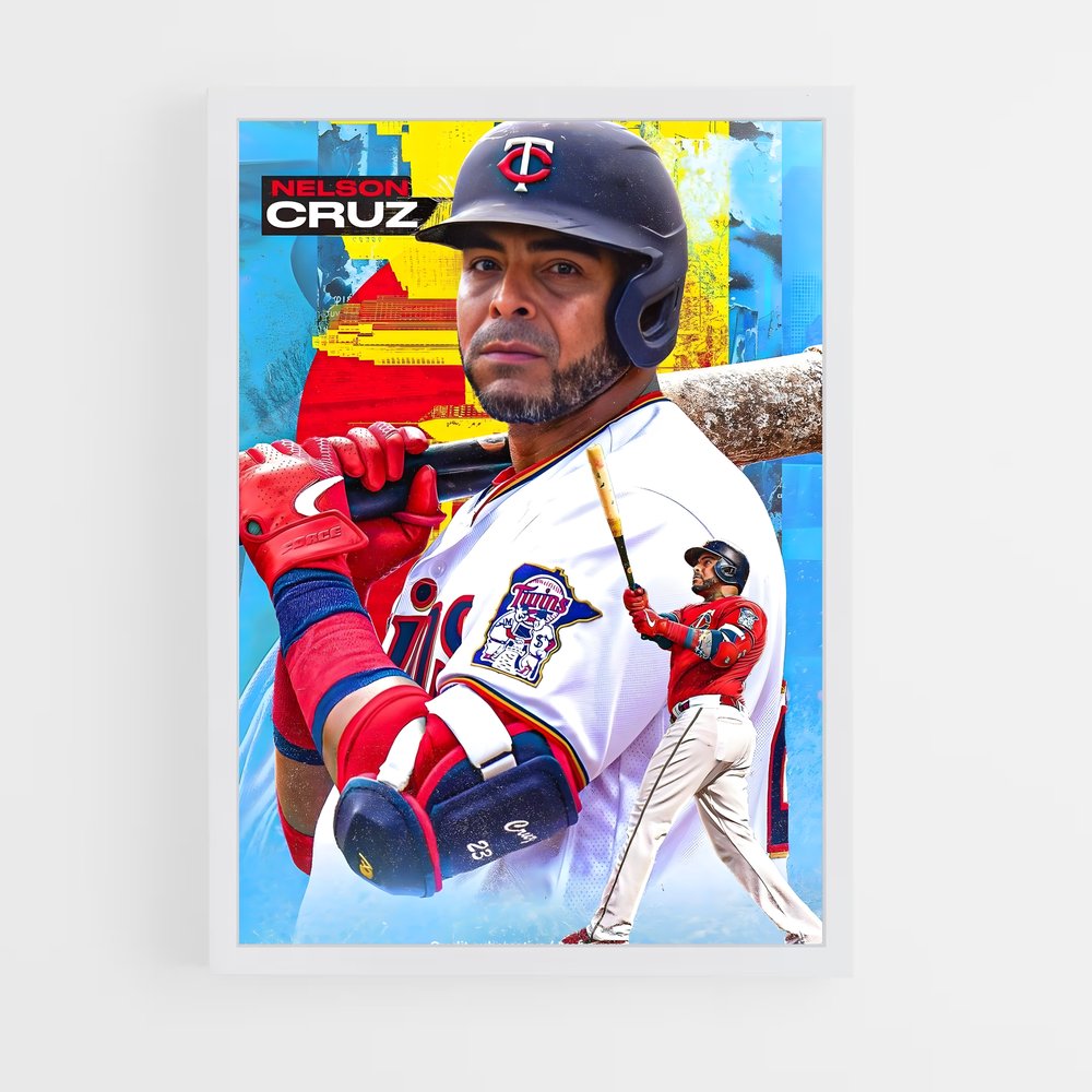 Poster Nelson cruz MLB – affiche Baseball (vue 3)